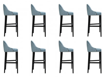 8x Design Hocker Bar Lehnstuhl Polster Stühle Sessel Wohn Zimmer Stuhl Barhocker